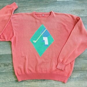 Vintage Pringle Nick Faldo Crewneck Sweater with Golf Design (size XXL)